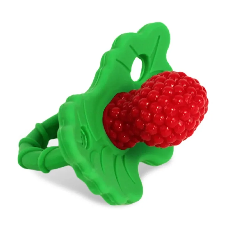 Food-Grade Silicone Teether-Freezable Pacifier with Berry Texture for Infant Teething & Sensory Play. accessories.chupetero bebé