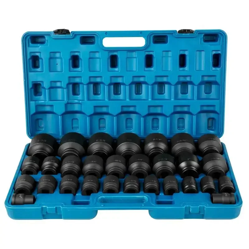 VEVOR Impact Socket Set, 6-Point Sockets, 3/4 Inches 29 Piece Impact Sockets