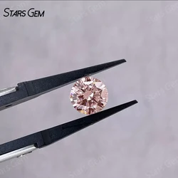 Melee Small Diamond 0.8mm to 3mm Round Brilliant Cut HPHT VS Lab Grown Diamond Vivid Pink Color Loose Gemstone = Jewelry Making