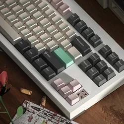 Domikey DCS Abs Doubleshot Keycap Villanella Killing Eve Black Pink Hirigana Cherry profile for keyboard 87 104 bm60 bm65 bm68