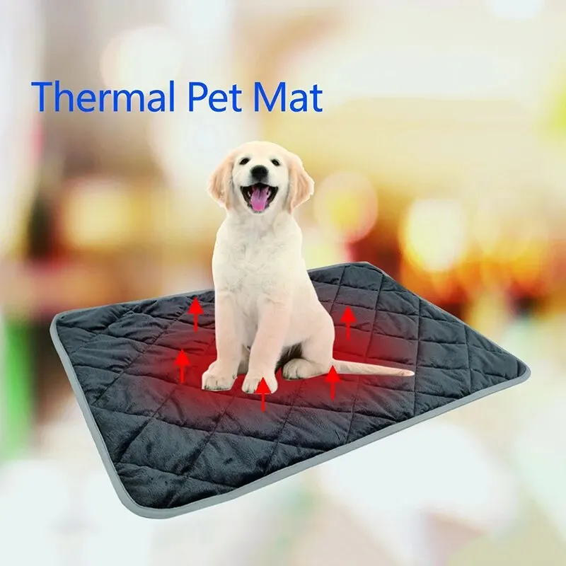 40x50CM Winter Pet Cushion Heating Pad Thickened Warm Cat And Dog Nest Sleeping Heat-Cushion Anti-Slip Thermal Pet-Mat Soft