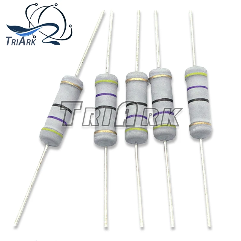 20PCS Carbon Film Resistors 2W 5% 0.1R ~ 4.7M 0.68 1R 2.2R 4.7R 10R 22R 47R 100R 220R 470R 1K 10K 100K 10 22 47 100 220 470 Ohm