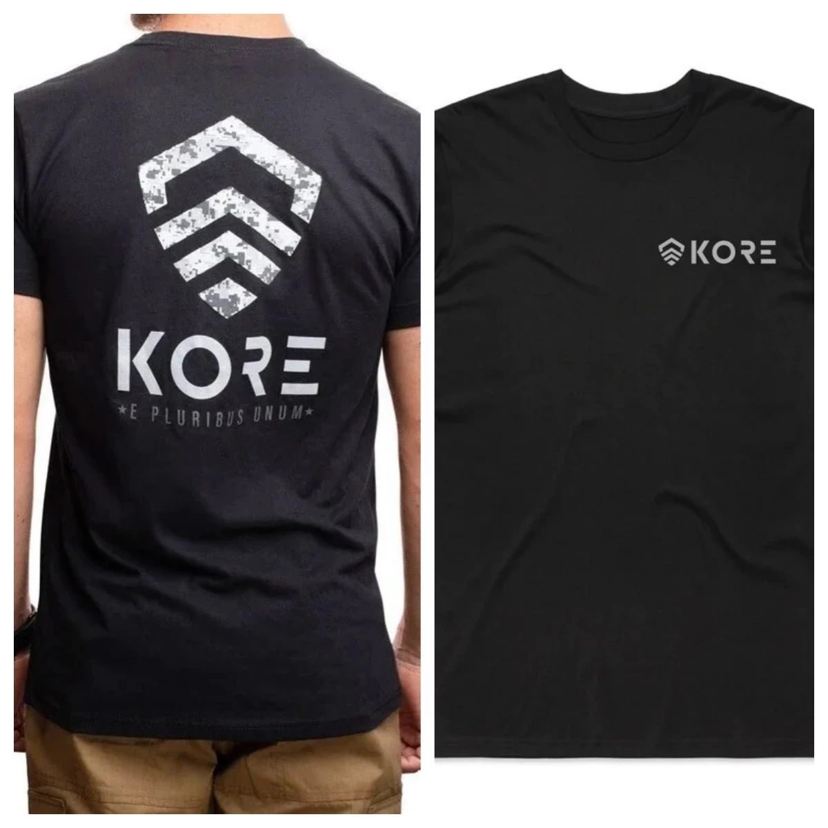Kore Camo Military Tactical Art Style Summer Casual T-shirt Men's and Women's Luxury Brand Top