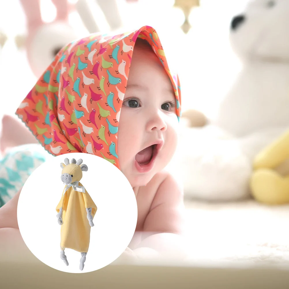 Lovely Baby Towel Bandana Drool Towels Bib Saliva Kerchief Yellow For Boys Girls Cartoon