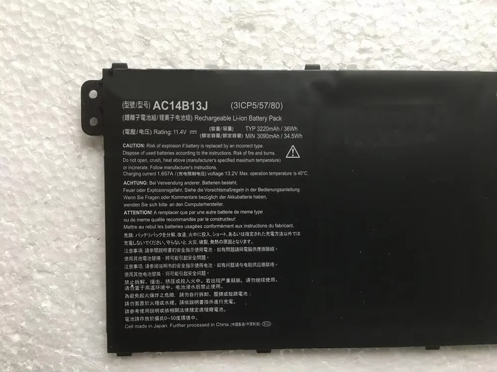 SupStone OEM AC14B18J AC14B13J Laptop Battery for Acer Aspire E3-111 E3-112 E3-112M ES1-531 MS2394 B115-MP EX2519 N15Q3 N15W4