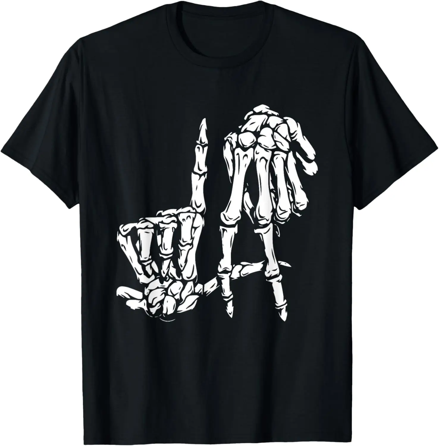 

La Hand Sign Lazy DIY Halloween Costume Skeleton Los Angeles T-Shirt