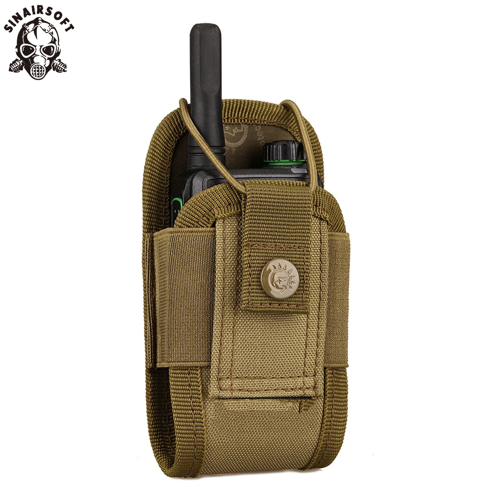 

SINAIRSOFT Tactical Molle Walkie-Talkie Bag Radio Pouch Interphone Holster Portable Outdoor Hunting Walkie Talkie Phone Holder