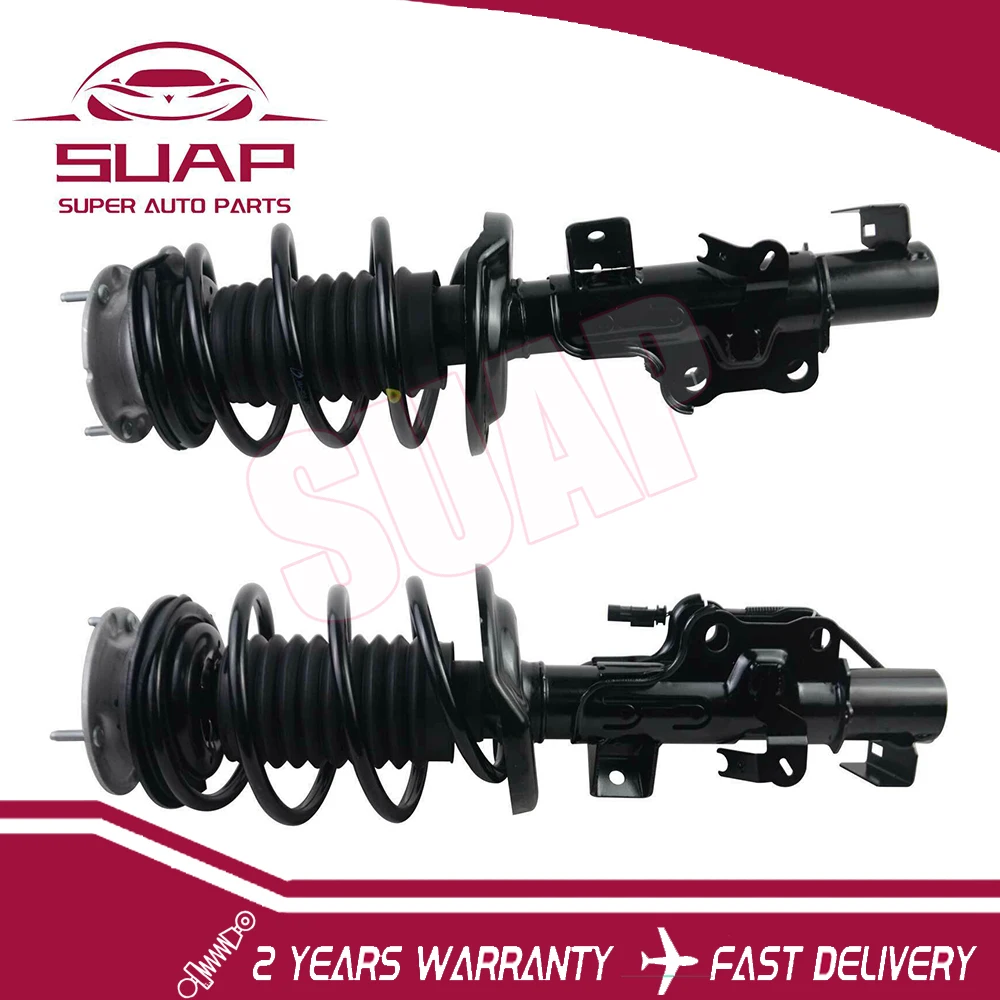 2pcs/Pair Left+Right Front Shock Absorber Assys for Cadillac CTS w/ Electric 2014-20 23247464 23142942 23247465