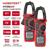 HABOTEST HT206 Clamp Meter 600A Current Pliers Multimeter Digital Ammeter Voltmeter Hz Ohm Capacitance Meter Electrical Tester
