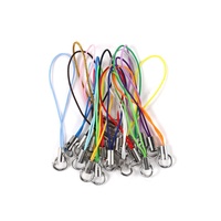 20/50/100Pcs Colorful Lanyard Lariat Cord Lobster Clasp Rope Christmas Bell Keychain Hooks Keyring Pendant Key Ring Accessories