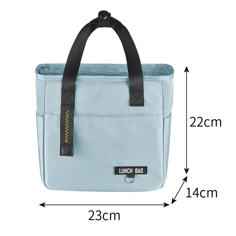 Insulated Bento Lunch Box Thermal Bag Large Capacity Food Zipper Storage Bags Container for Women Cooler Travel Picnic Handbags