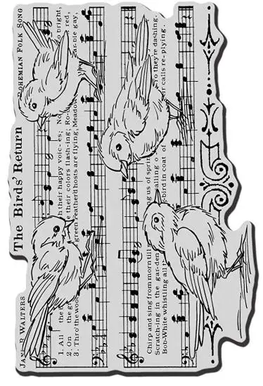 The Bird Return Background Transparent Clear Silicone Stamp/Seal for DIY scrapbooking/photo album Decorative clear stamp