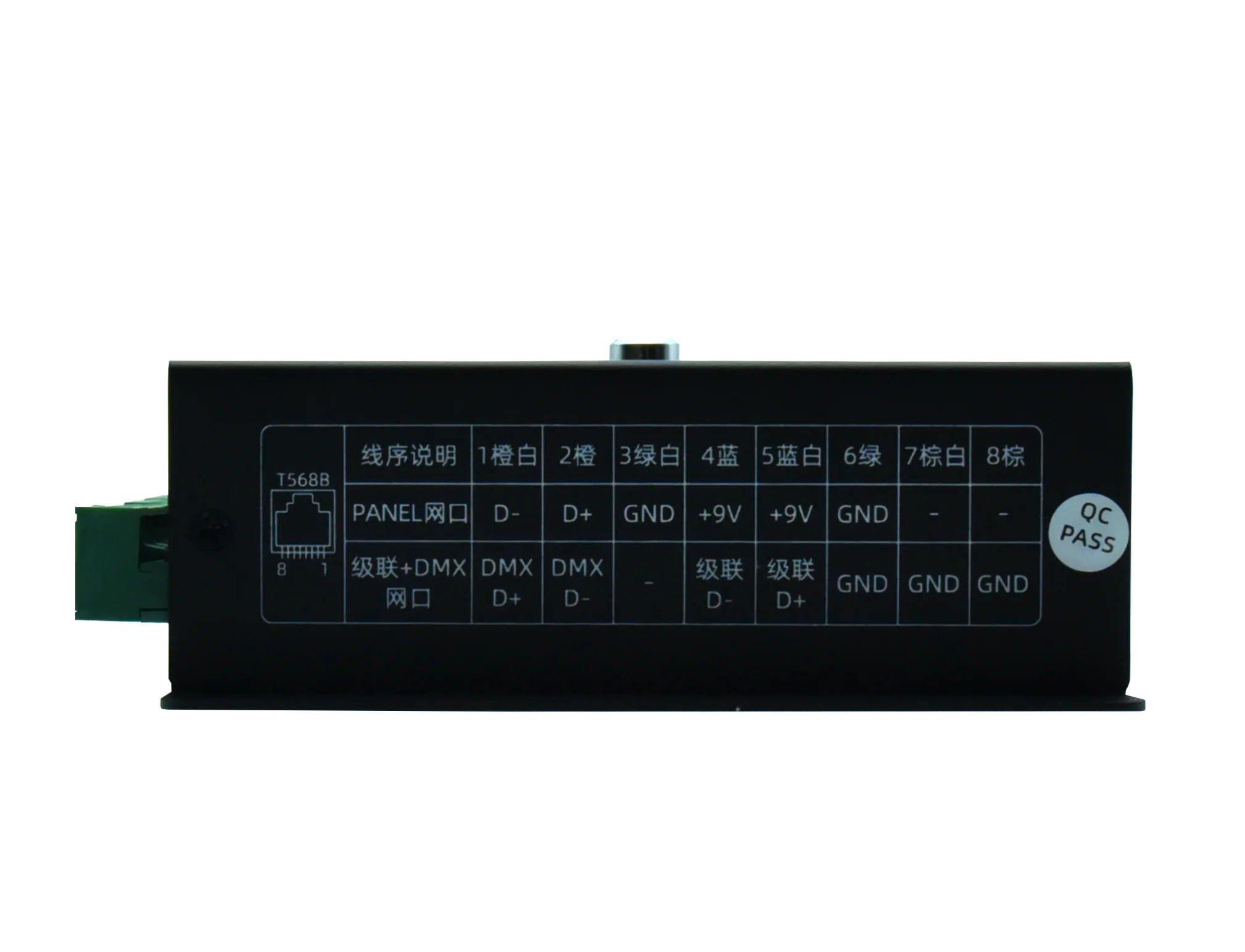 8Ports DMX Controller supports SPI LED light AC100V~240V for Indoor Stage Display, KTV, Bar Lighting, supports Sound Activation