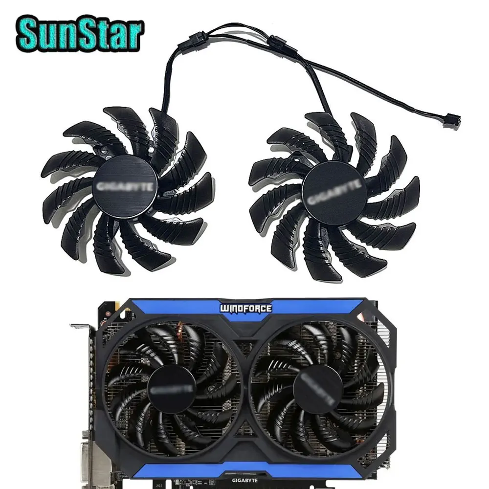 

For Gigabyte GTX 960 78MM GV-N950WF2OC PLD08010S12H Original GPU Card Cooling Fan for GTX 960 950 Video Card Replacement Part