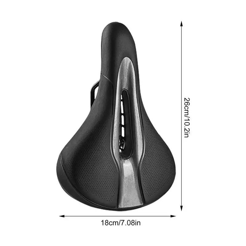 Breathable Bicycle Saddle Men Women MTB Road Bike Saddle Shock Absorbing PU Leather Soft Comfotable Cushion Bike Seat For Bike