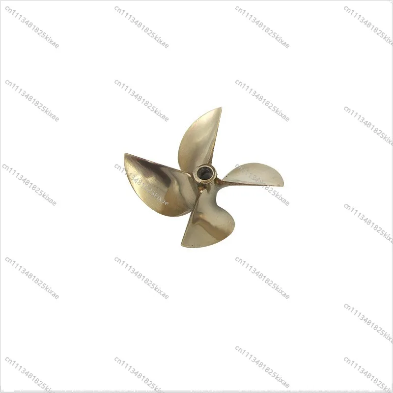 For Boat Copper Propeller 6717 Four-leaf Positive and Negative Diameter 67mm Inner  6.35mm Pitch 1.7 Large