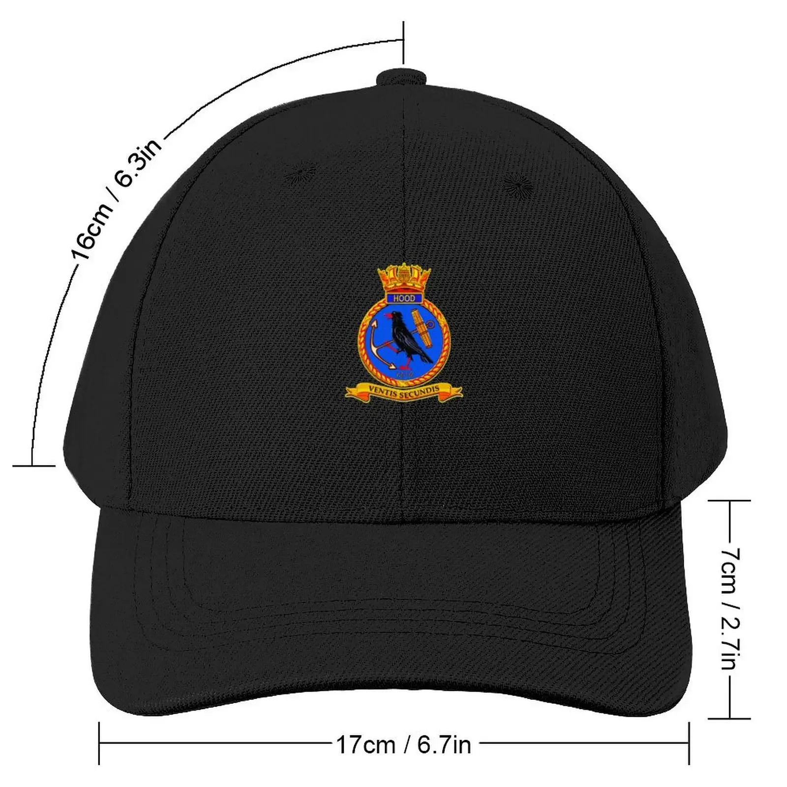 HMS Hood badge Baseball Cap Hat Luxury Brand Sun Cap New In The Hat Hat Baseball Cap Women's Hats Men's