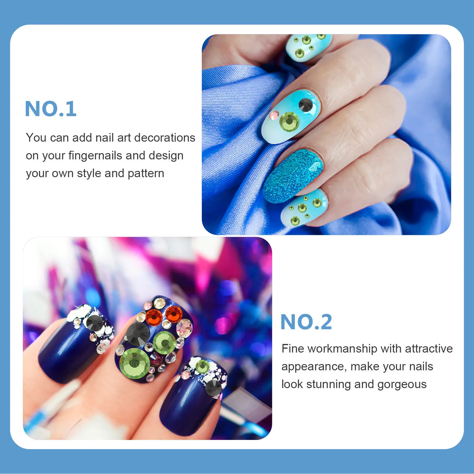 1Set Glanzende Kristallen Strass Steentjes Platte Achterkant Glas Charms voor Nagelkunst Ambachtelijke Decoraties Nagel Strass Kristallen Strass Steentjes