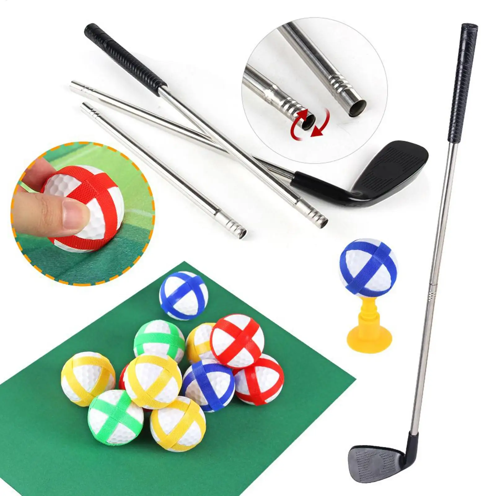 Golf Pad For Practice Sports Exercise Equipment Replaceable Golf Training Mat For Beginners Kids Indoor Outdoor Courtyard Home