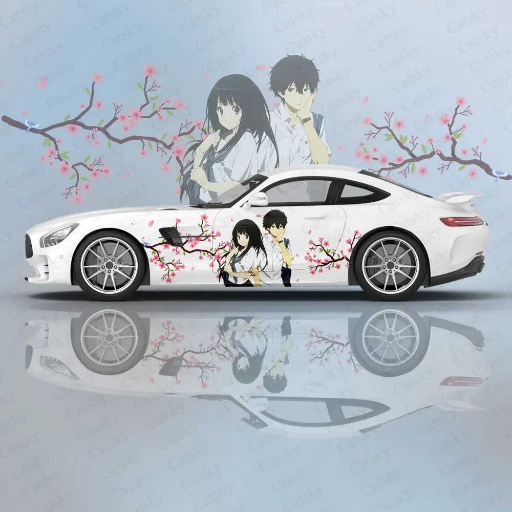 

Hyouka Anime Car Body Stickers Anime Itasha Vinyl Car Side Decal Sticker Car Sticker Automotive Decor Film