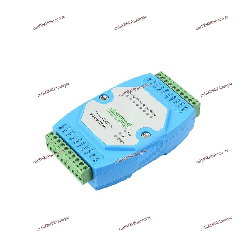 

8-Channel RS485 Hub Repeater RS485 Expander/Signal Divider, Rail Type Industrial Grade Isolated Type