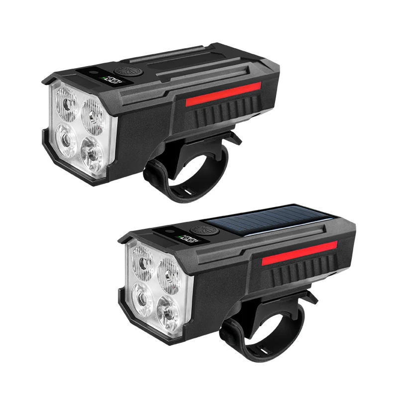 AliExpress cycle zone Smart Bicycle Front Light Electric Loud Horn Light-Sensing Bike Flashlight Headlight with Battery Display Cycling Accessories