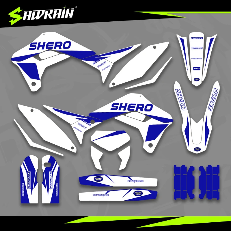 

Sawrain Motorcycle Graphics Backgrounds Decal Stickers Kits for SHERCO 17-23 SE SEF 02