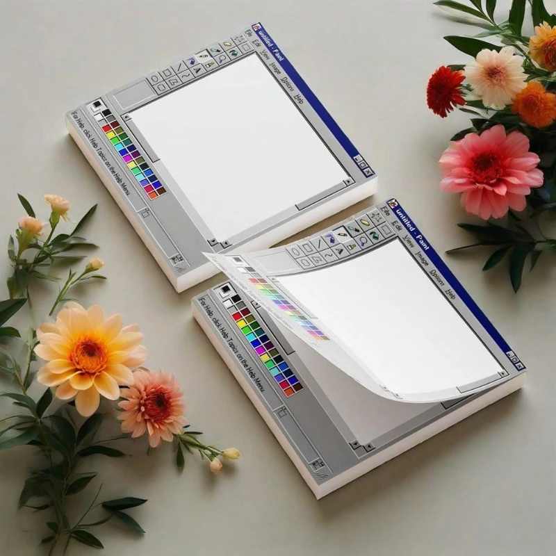 الرجعية نمط الكمبيوتر ملاحظات لاصقة دفاتر الملاحظات المكتبية الإبداعية لوازم الدراسة هدايا مثالية للعودة إلى المدرسة