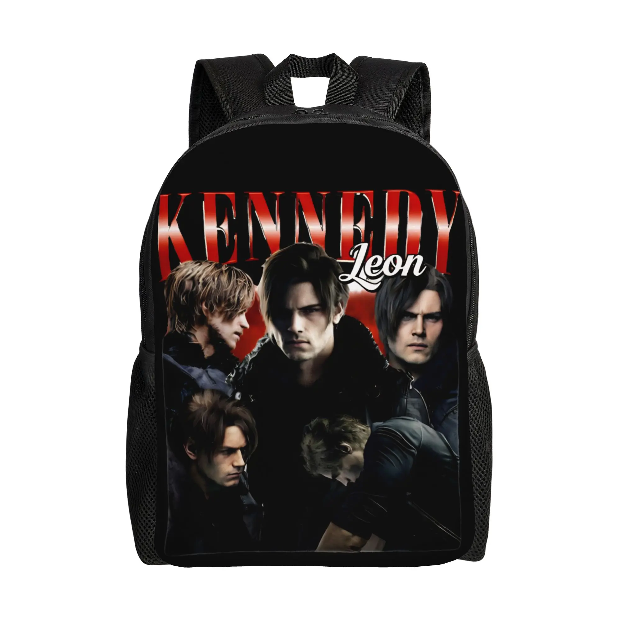 

Leon Kennedy Requiem Resident Evil 9 Requiem Backpack Trekking Backpacks Boy Colorful Pattern High School Bags Rucksack