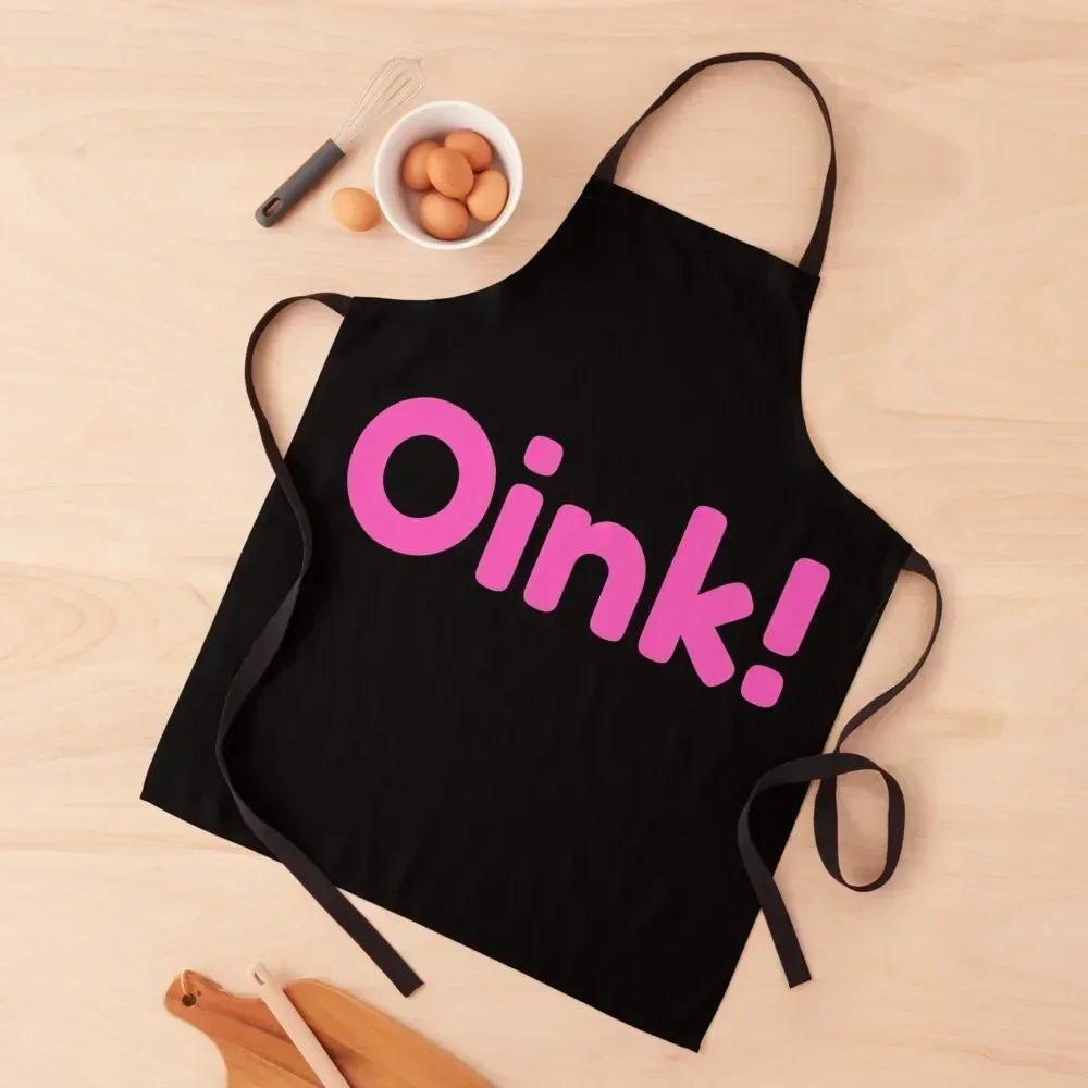 

Oink Oink Graphic, Funny Pig Goes Saying Oink Pork Gift for oinkers or pig lover Apron Kids Camping For Kitchen Apron