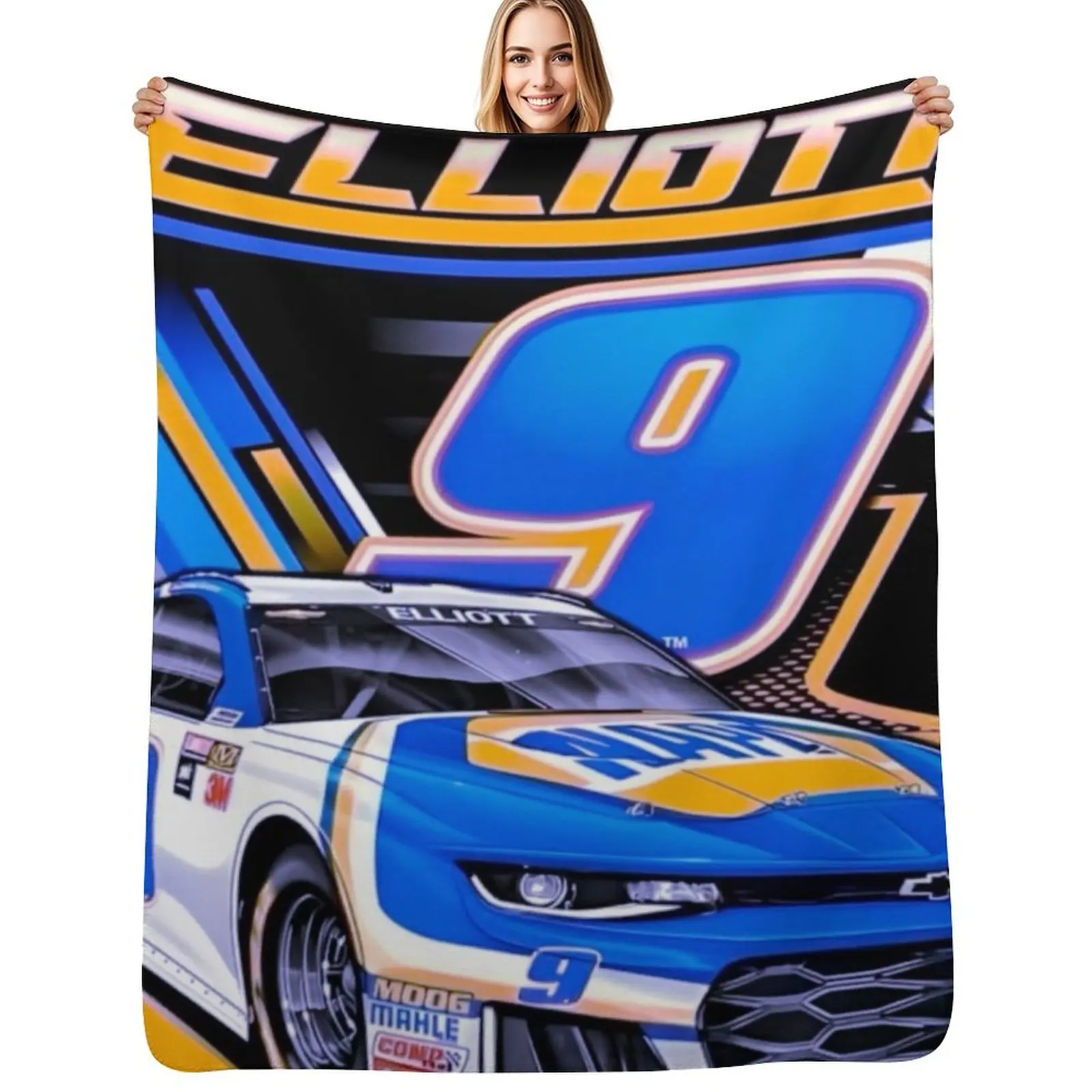 Chase elliott Throw Blanket Decorative Sofa bed plaid Personalized Gift anime Designers Winter beds Blankets