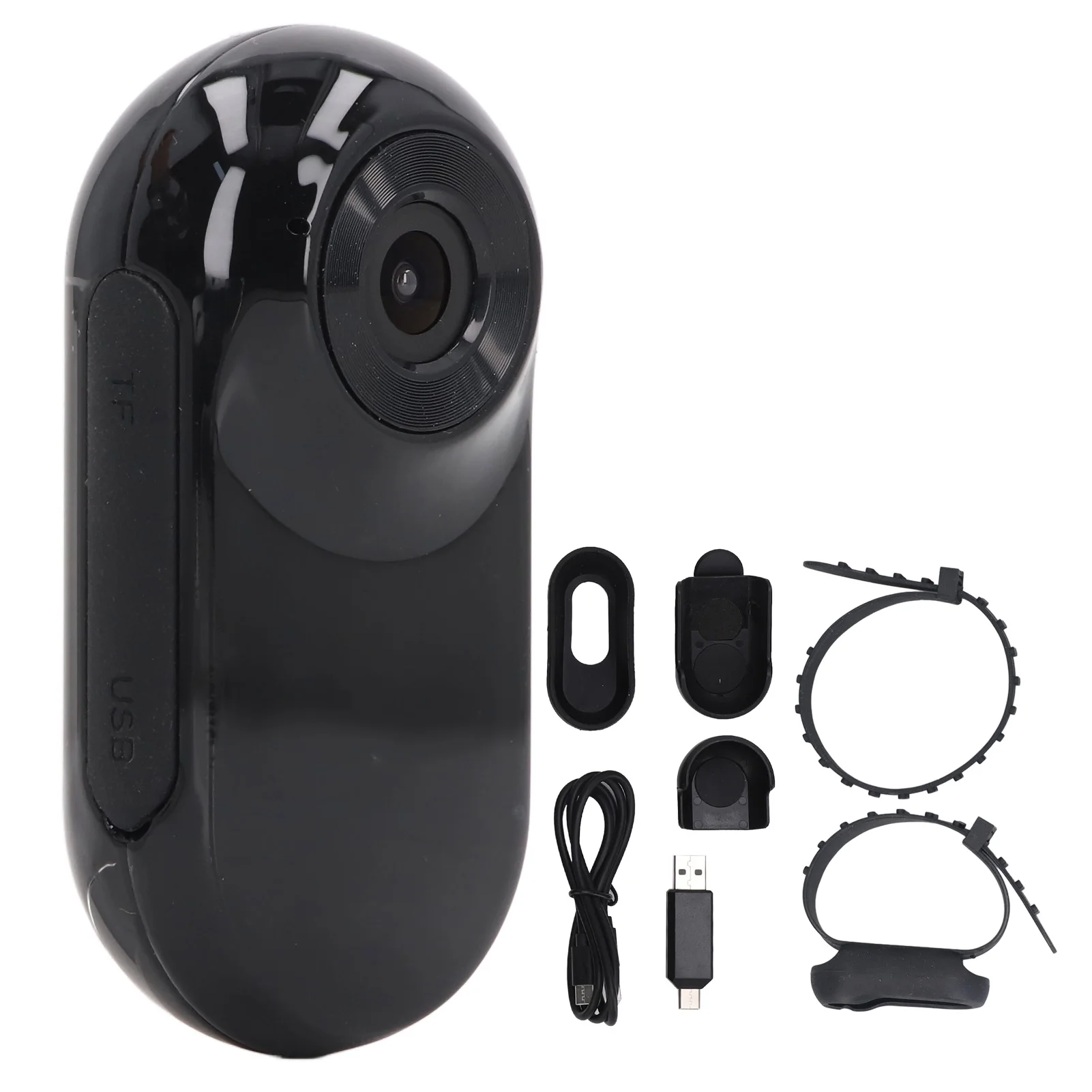 ZK30 Pet Collar Camera Full HD 90 Degree Wide Angle Small Dog Cat Action Camera with Video Records for Indoor Outdoor