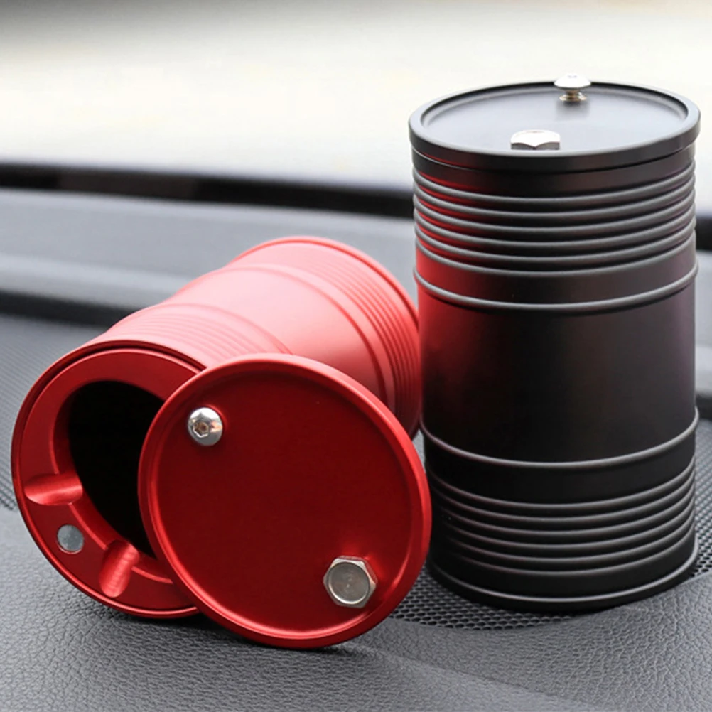 

Portable Car Ashtray Soot Collector Red Color Smokeless Easy Clean Aluminum Alloy Perfect Capacity ash tray ashtray with lid