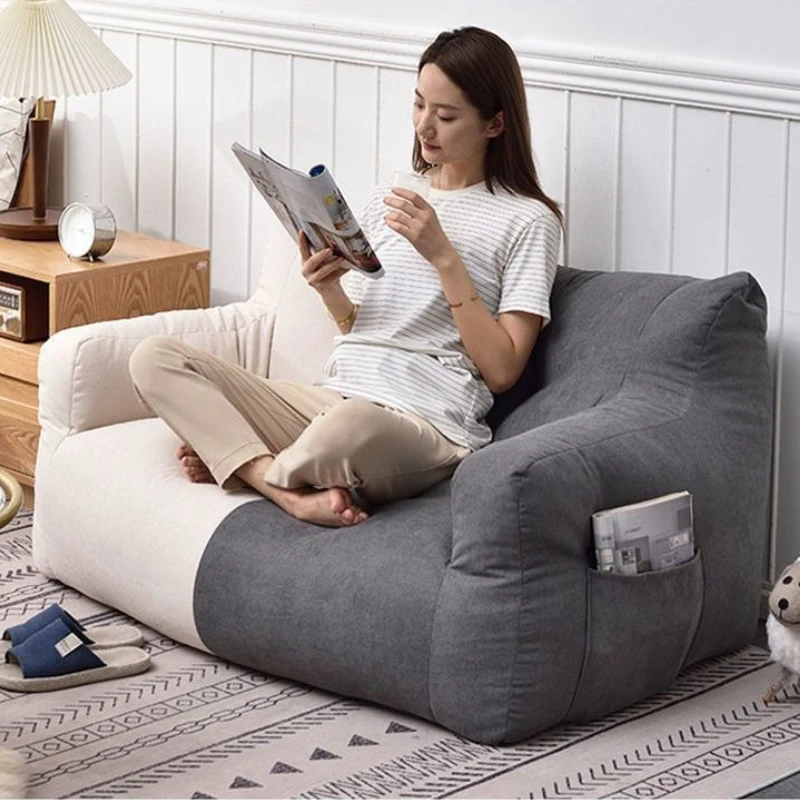 

Lazy Bean Bag Sofas Giant Comfortable Beanbag Sofa Double Cute Fluffy Living Room Couches Large Modern Bedroom Tatami Couch