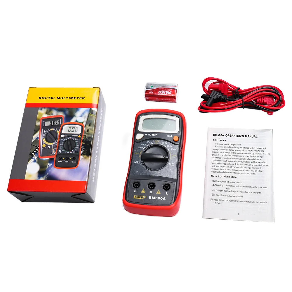 BM500A Digital insulation resistance tester digital megohmmeter