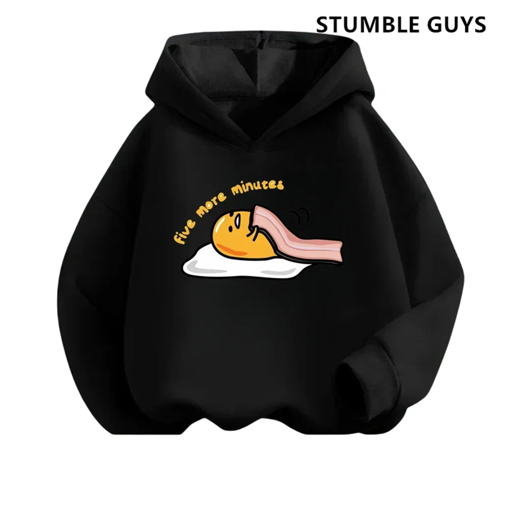 

Kids Gudetama Hoodie Boys Girls Beautiful Clothes Sweatshirt Long Sleeve Sanrio Cartoon Print Top Pants 2P Casual Jogging Set