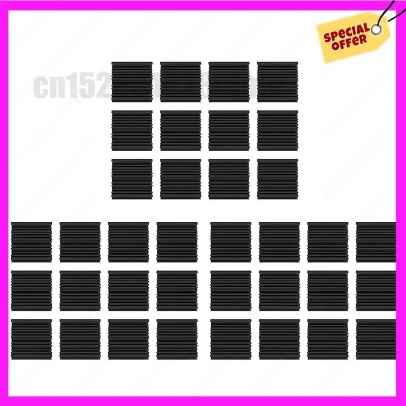 

-ABUB 36 Pack Self-Adhesive Sound Proof Foam Panels, 12X12x2inch Acoustic Foam, High Resilience Sound Proofing Padding - Black