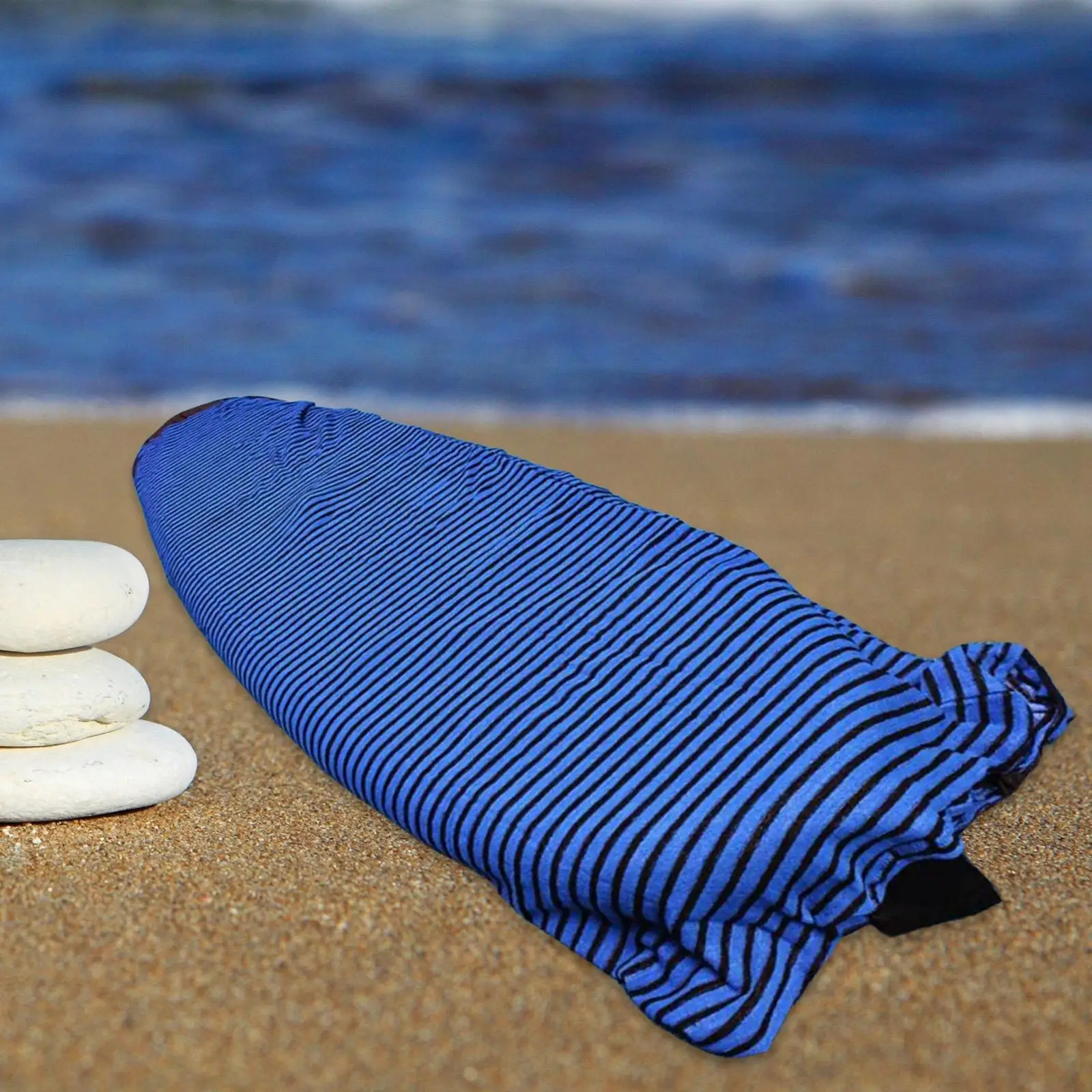 

Striped Surfboard Socks Cover Protective Stretch for Funboard Shortboard