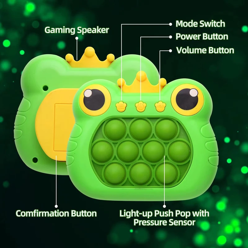 Upgraded Electronic Pop Push Quick Push Game Console with LED Display Screen Suitable for Adult and Child Fidget Toys Christmas