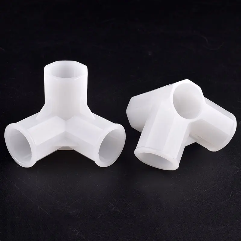 2/5 قطعة 19 مللي متر البلاستيك الأبيض الأنابيب موصل نهاية غطاء المحملة مستقيم أربعة طريقة خزانة هوك مشترك لتقوم بها بنفسك الرف خيمة تركيبات مشتركة ثابتة #4