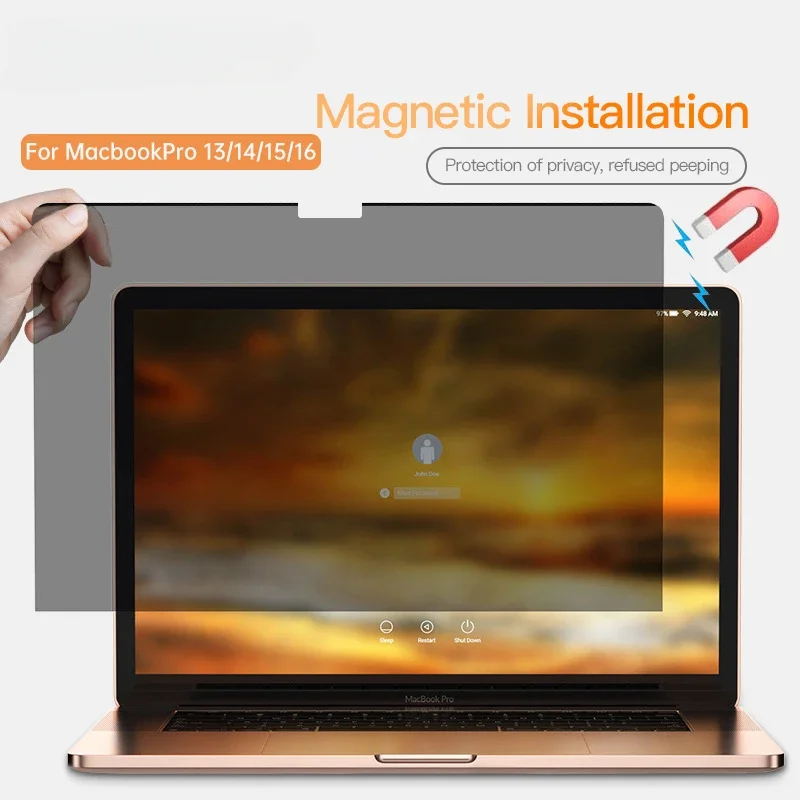 

Magnetic Anti-spy Screen Protector Film For Apple Macbook Pro 13/14/15/16 Inch 2021 Full Privacy Laptop Anti-peeping Film