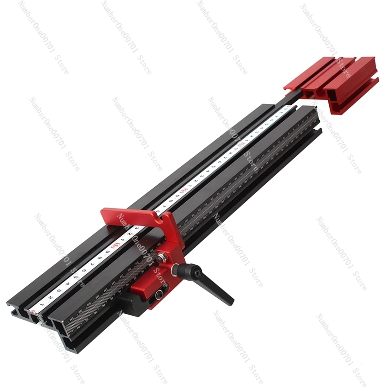 75 Type Telescoping Aluminum Profile Router Fence T-Track Table Saw Fence Woodworking T-Slot Miter Track Fence Easy To Use