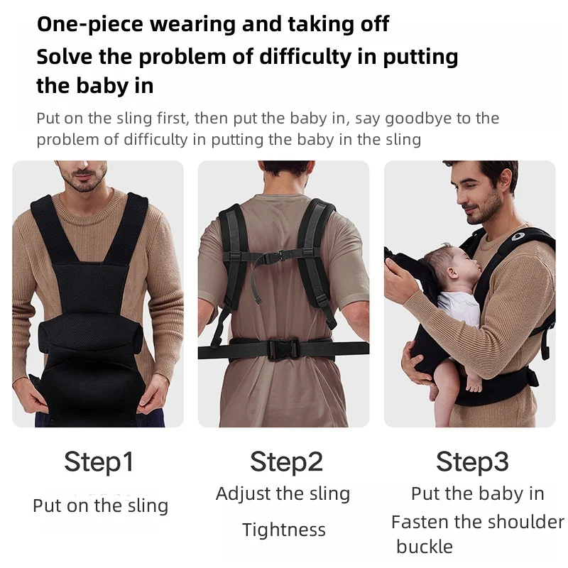 Baby Carrier Backpack 3 in 1 Things for Babies Accessory Kangaroo Accessories Sling Stuff  Children's Newborn Infant Ergonomic