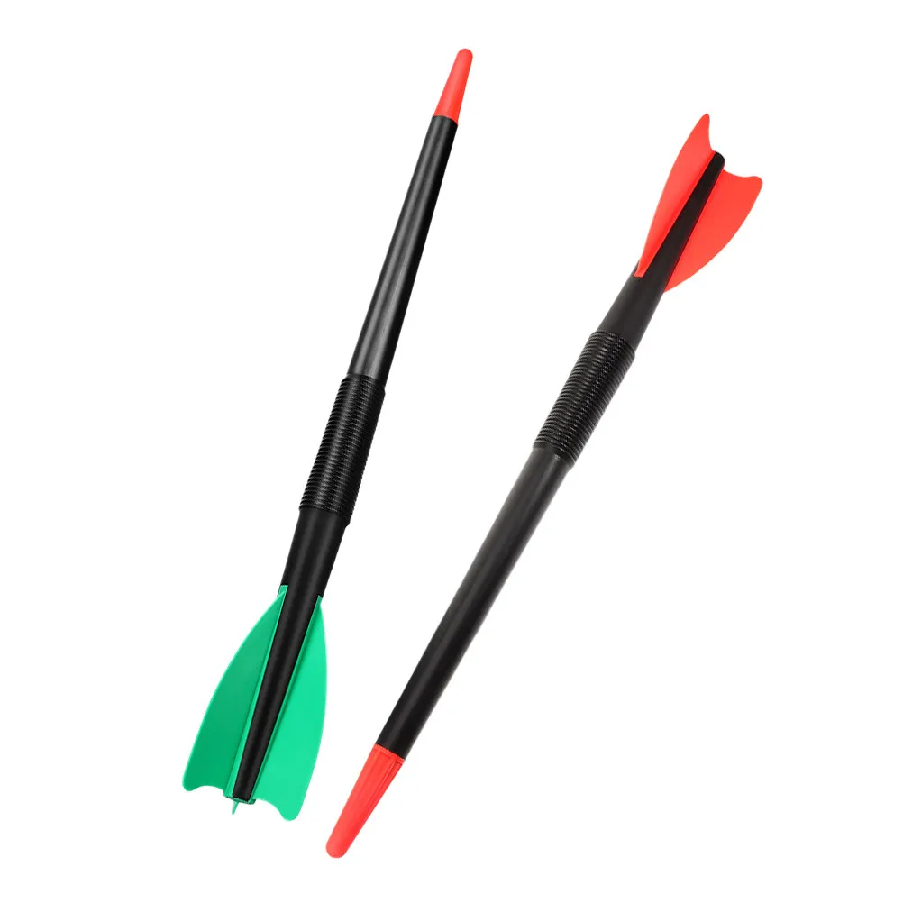 Фото 2 шт. легких пластиковых тренировочных копья для детей, мягкие, безопасные, для отработки метания, оборудование для легкой атлетики, тренировочное копье