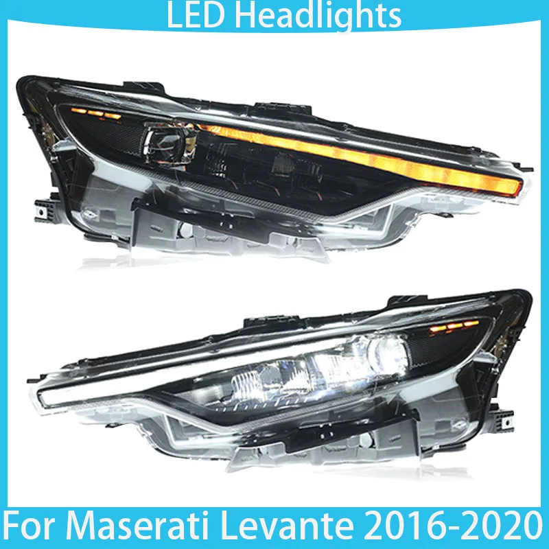 LED Headlights For Maserati Levante 2016-2020 Accessories Upgrade Front Led DRL Turn Signal Lights Assembly Plug And Play