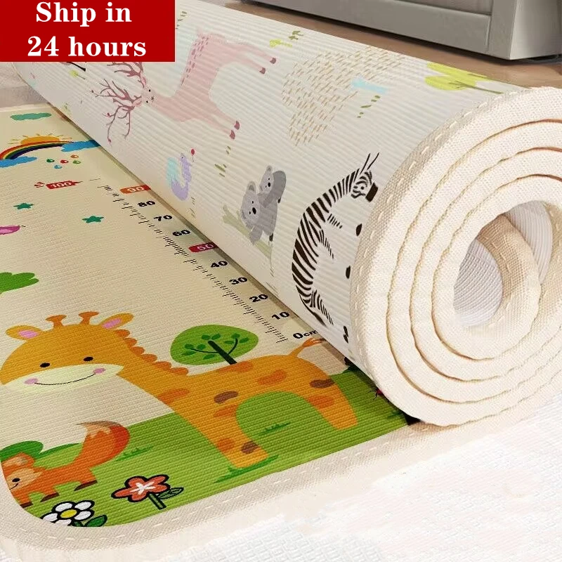 Baby Play Mat Waterproof XPE Soft Floor Playmat Foldable Crawling Carpet Kid Game Activity Rugs Folding Blanket Educational Toys