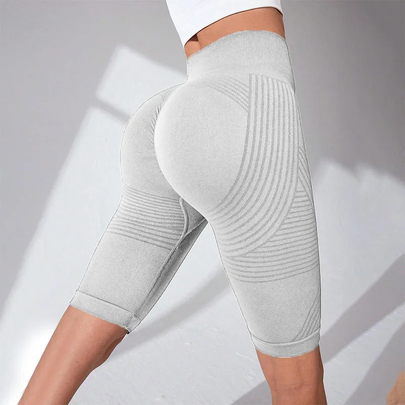 Cellulite 3D Biker Shorts, High Waisted Butt Lifting Tummy Training Control, 8"… - Image 3