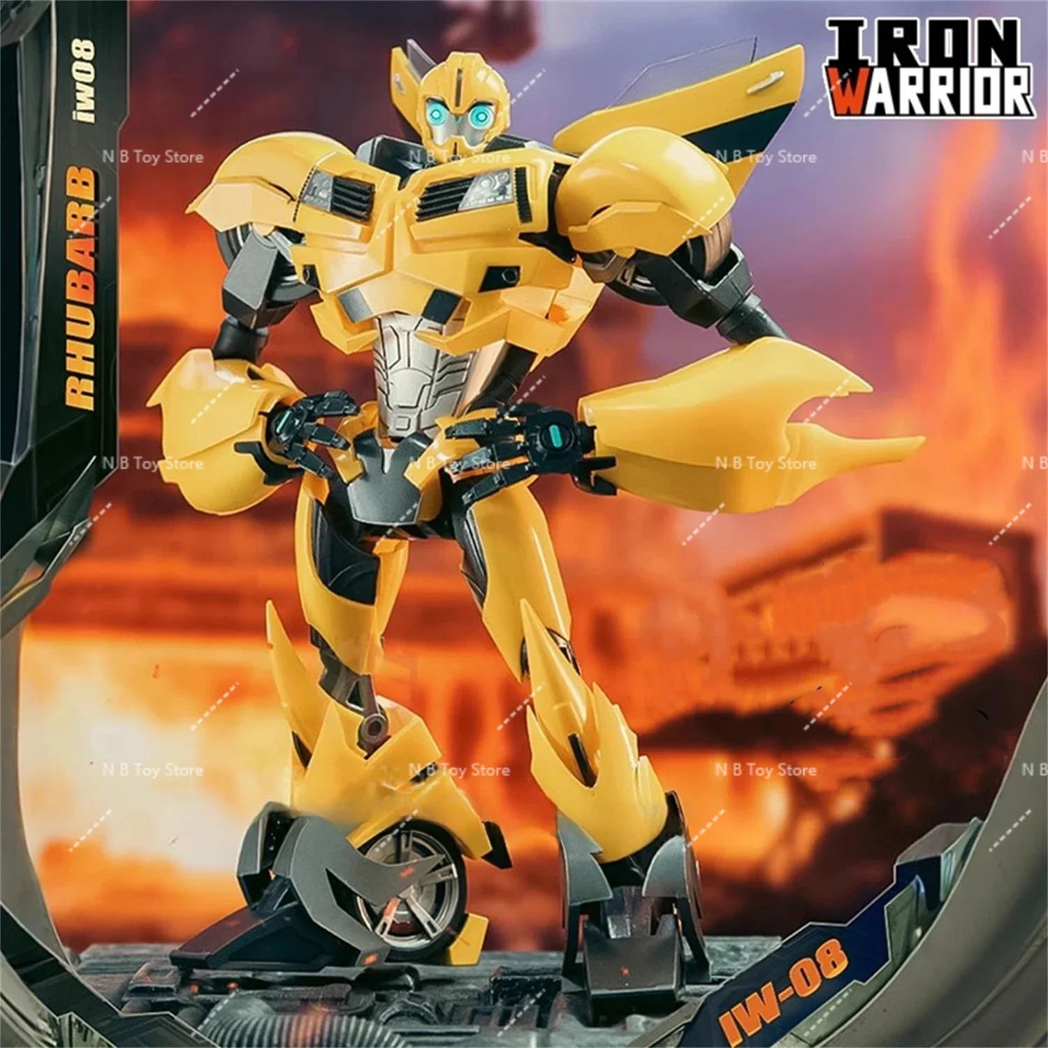 

【In Stock Now】 IRON WARRIOR IW08 IW-08 BEE TFP METAL DLX Ratio Action Figure