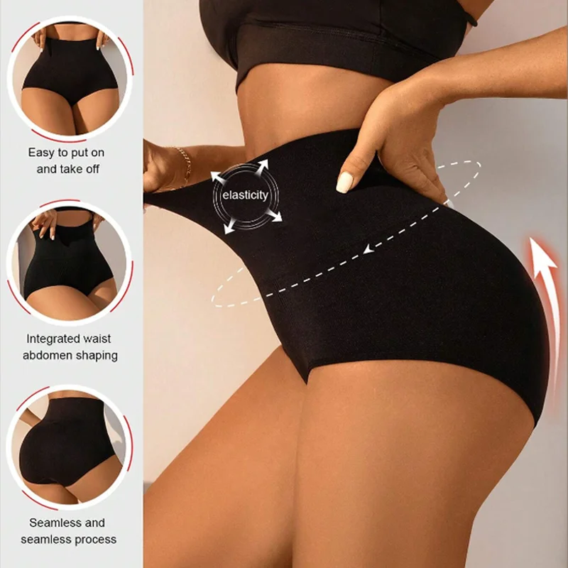 Women Seamless Bodysuit Shapewear High Waist Tummy Control Female Slimming Waist Trainer Underwear Belly Shaping Panties S-XL