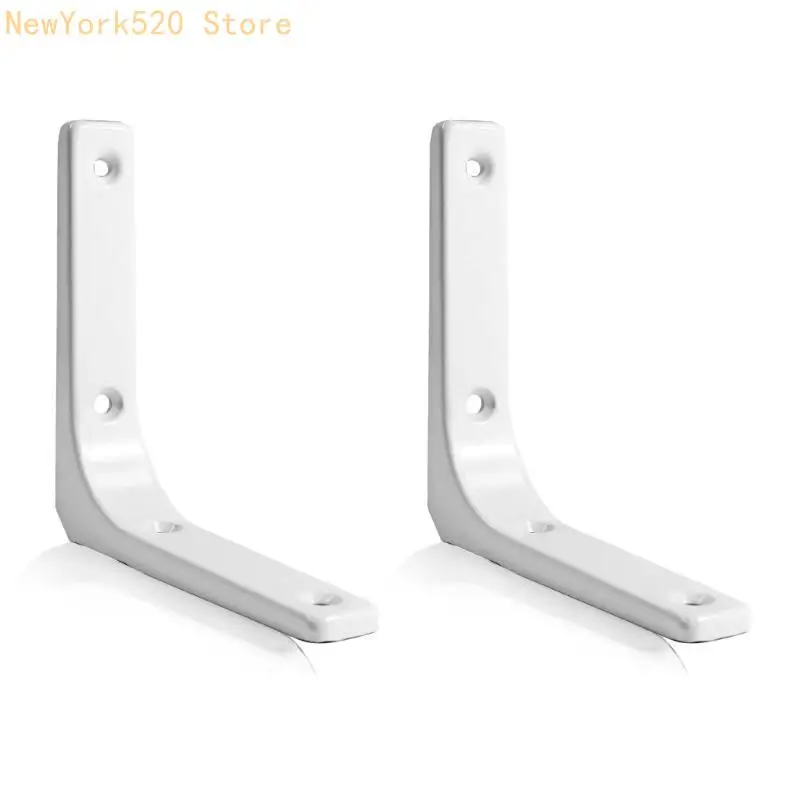N84C 4 mảnh Kim loại L kệ hỗ trợ dấu ngoặc cho các dự án và lưu trữ DIY